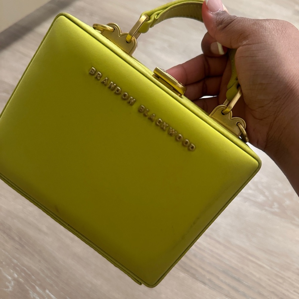Brandon Blackwood Chartreuse Handbag